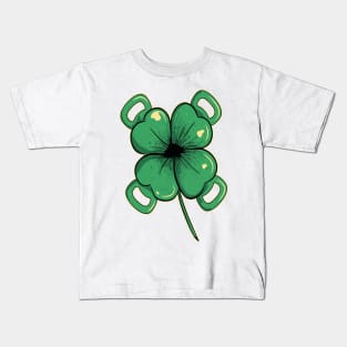 Shamrock, for leaf clover in green Kids T-Shirt